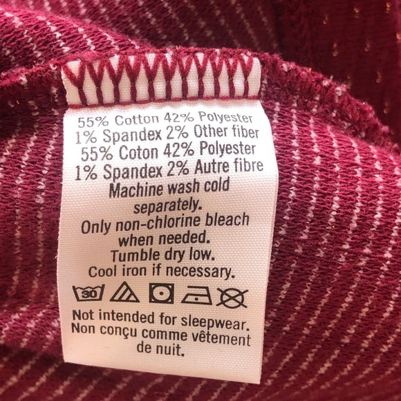 Janie And Jack Ruffle Maroon Holiday Dress Long Sleeve Size 3-6 Months - Picture 3 of 9